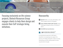 Tablet Screenshot of biotechresources.us